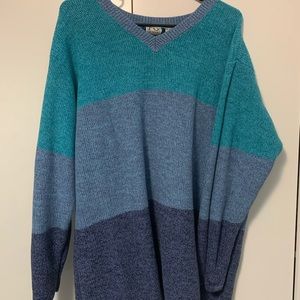 Cute tri-blue sweater